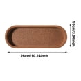 thumbnail image 3 of FSAGAE Cork Coaster for Drinks Absorbent Heat Resistant Long Rectangular Placemat Table Protector Brown 3.9x10.2in, 3 of 5