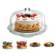 thumbnail image 2 of 1Pc Plastic Cake Stand with Dome Lid,Transparent Cake Rack Plate Cake Tray with High Leg,Multifunctional Serving Platter and Plate,Clear Cake Stand,Contemporary Style - 1 Piece,12" Round,Clear, 2 of 8