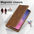 thumbnail image 3 of Case for Samsung Galaxy S10 Wallet Case, [RFID Blocking] Card Holder Stand [Shockproof TPU Interior Case] Premium PU Leather Magnetic Protective Flip Cover Compatible with Samsung Galaxy S10,
Brown, 3 of 7