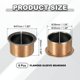 thumbnail image 2 of Uxcell 6Pcs Cojinete de Manga con Brida, 35mm x 39mm x 25mm, Cojinetes de Bronce Sinterizado Autolubricantes, 2 of 6