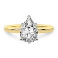 thumbnail image 4 of IGI Certified 1 Carat Pear Shape Lab Grown Diamond Engagement Ring | 14K Yellow Gold |Solitaire Lab Diamond Ring | FG-VS1-VS2 Quality Friendly Diamonds, 4 of 6