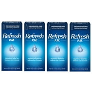 Refresh P.M. Lubricant Eye Ointment Preservative-Free, Nighttime Relief for Intense Eye Dryness, 0.12 oz (Pack of 4)