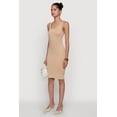 thumbnail image 3 of Womens Chic Sleeveless Scoop Neck Midi Tank Dress, 3 of 4