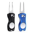 thumbnail image 1 of 2Pcs Golf Divot Tool Golf Fork Repair Foldable Golf Divot Repair Tool Green Repair, 1 of 5
