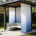 thumbnail image 6 of Waterproof Outdoor Patio Curtain, 78.7x70.9 inch Privacy Grommet Panel for Porch and Pergola, Weatherproof Windproof Drape, Sky Blue, 6 of 6