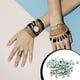 thumbnail image 5 of Qarigey 100 piezas de cuentas planas redondas con agujeros para manualidades brillantes, cuentas espaciadoras, suministro de joyería suave, Ropa, zapatos y accesorios Miscelánea Tipo 1, 5 of 6