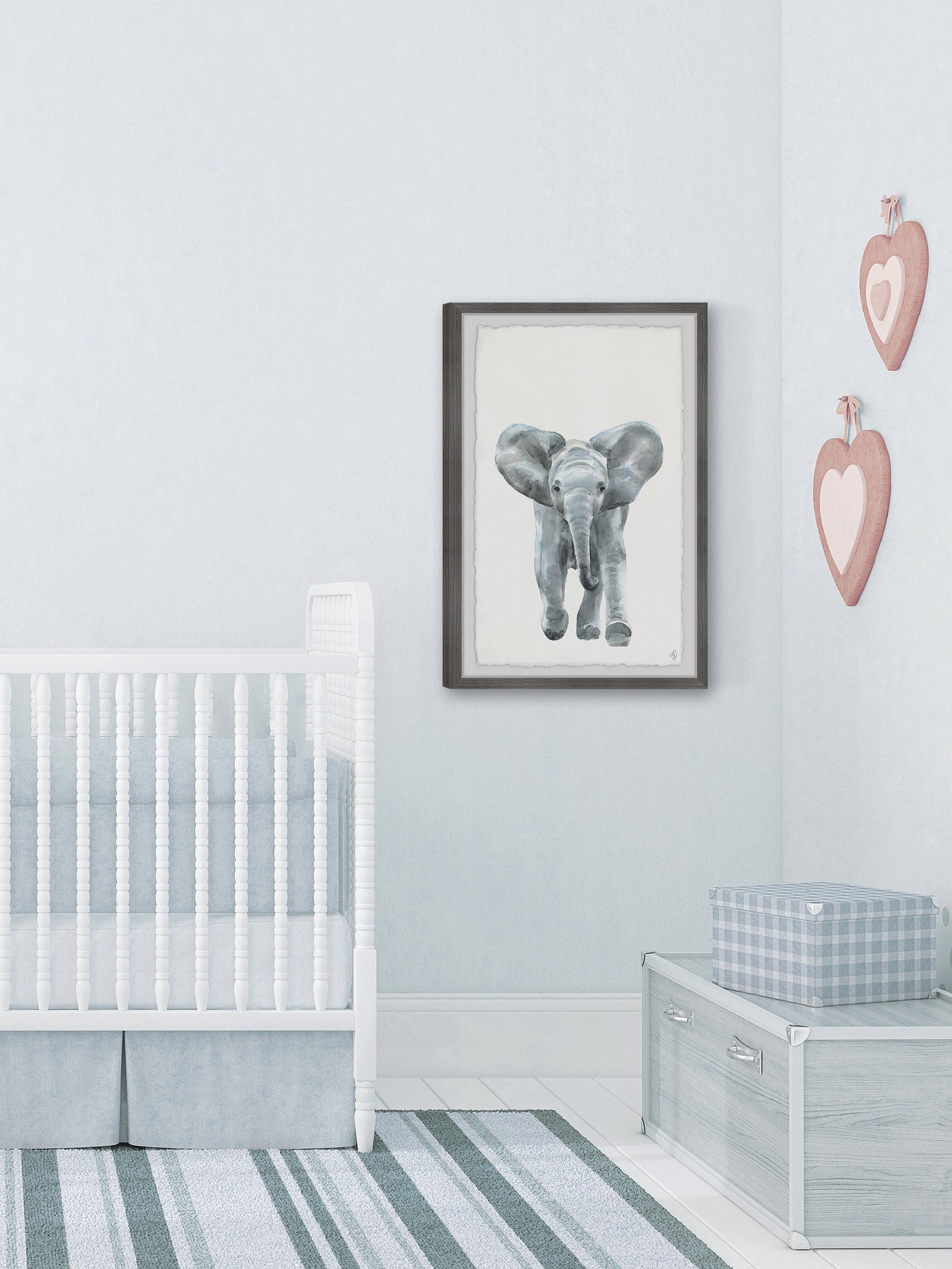 Marmont Hill Here Goes the Elephant Framed Wall Art