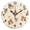 Black, variant on Monkey Orange Pattern Wall Clock 10in Round Artistic Oil Painting Home Decor Desk Table Clock