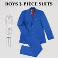 thumbnail image 3 of Lycody Boy's Formal Suit Set 3 piece Slim Fit Kids Tuxedo Suits for Wedding Teen Toddler Boy Dress Suit Outfit, 3 of 6