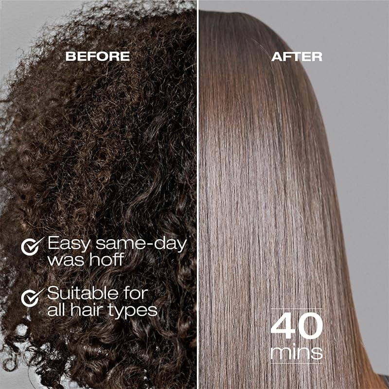 NK Sensitive Keratin Hair Straightening Treatment, Vegan, Formaldehyde Free. Kit Steps 1,2,3,4. Straightening treatment, post-treatment shampoo and Collagen & Hyaluronic Acid Hair Mask. 15oz