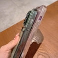 thumbnail image 6 of Compatible for iPhone 14 Pro 6.1 Inch Bling Plating Case with Card Slot, Cute Clear Glitter Phone Case for Women Girls Soft TPU Shockproof Back Cover for iPhone 14 Pro Green, 6 of 15