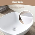 thumbnail image 5 of Mecor Sink Bowl Porcelain Ceramic Vessel with Pop Up Drain, 5 of 6