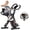 Red, variant on UPGO 5 IN 1 Folding Exercise Bike with 6.6 LBS Flywheel & 16 Levels of Resistance, 330LB Weight Capacity Indoor Workout Cycling Bike for Home Gym
