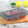 thumbnail image 3 of Glass Baking Dish with Lids Rectangular Glass Baking Pan Bakeware Set with Lids, Baking Pans for Lasagna, Leftovers, Cooking, Kitchen, Fridge-to-Oven, Gray, 3 of 6