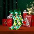 thumbnail image 4 of KelaJuan Christmas Socks, Soft Warm Elastic Cartoon Snowman Santa Claus Printed Casual Socks Holiday Socks Gift, 4 of 6