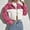 Red, variant on Womens Casual Long Sleeve Fall Flannel Cropped Coats Front Button Padded Jacket (Red M)