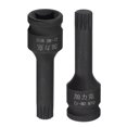 thumbnail image 5 of Unique Bargains M10 Impact Spline Bit Socket, 3/8' Square Drive 60mm Length CR-MO Metric Sizes, 5 of 5
