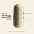 thumbnail image 4 of Suplemento Alimenticio LIFE 360+ Hialu-E Ácido Hialurónico 120 Cápsulas Vitamina E, 4 of 7