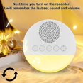 thumbnail image 2 of White Noise Machine 1200mAh Lightweight Mini Sleep Sound Machine with 20 Sounds and Night Light Portable Natural Soothing Sound Sleep Aid Machine 3 Timer, 2 of 8