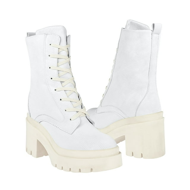 BOTINES STYLO MUJER 9716 SIMIPIEL BLANCO