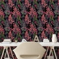 thumbnail image 2 of Ambesonne, Tropical Boho Peel & Stick Wallpaper for Home, Jungle Leaf Greenery, 13"x100", Pastel Pink and Charcoal Grey, 2 of 5