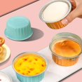 thumbnail image 4 of Oiur 20Pcs Tinfoil Box with Lid Reusable Disposable Round Food Grade Non-Stick Oven Safe Cupcake Container Aluminum Foil Bowl Baking Mold Kitchen Supplies, 4 of 7