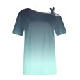 thumbnail image 4 of Fiudx Ofertas y Liquidaciones Camiseta Tipo Blusa con Hombros Descubiertos y Manga Corta Informal para Mujer a La Moda, 4 of 5