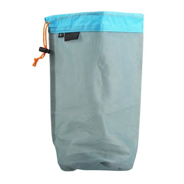 KONTONTY Sac en Filet Gris Léger avec Coutures Renforcées pour Voyage