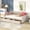 Beige, variant on Harper & Bright Designs Full Size Upholstered Daybed with Drawers, Velvet Sofa Bed with Headboard and Armrest for Living Room, Gray
