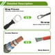 thumbnail image 2 of Cables Inversores de Batería de Cobre Estañado de 10FT con Terminal de 3/8" Lug de 7 AWG - 1 Pc Negro, 2 of 7