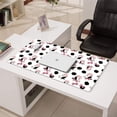 thumbnail image 3 of Long Mouse Pads for Desk,White Cow Bow Cloud Pattern Desk Mats on Top Of Desks, Desk Mouse Pad Extra Large with 3mm Non-Slip Base and Stitched Edge for Gaming,Office,Work,Home 31.5"x15.7", 3 of 6