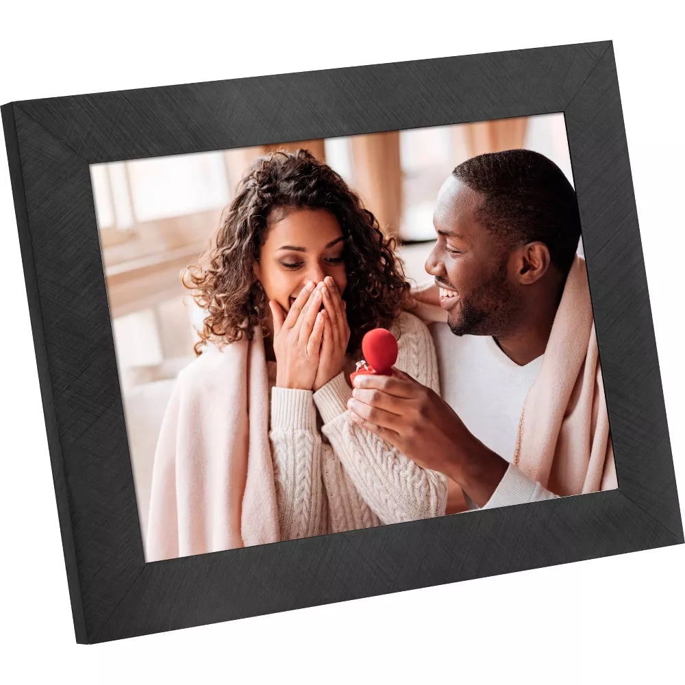 Polaroid 8" WiFi Digital Photo Frame Metal Black