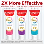 Colgate Total Active Prevention Plaque Cleanse Whitening Toothpaste Gel, Cool Peppermint, 3 oz