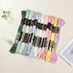 thumbnail image 3 of 12 madejas de hilo de bordar de 6 hebras, colores variados, hilo para pulseras de la amistad, hilo de poliéster para coser, hilo a granel, 3 of 9