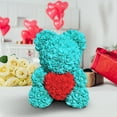 thumbnail image 6 of PuSpu Faux Rose Bear Handmade Artificial Flower Finished Product Romantic Mid Festival Decor Long-Lasting No-Water Needed Home Anniversary Birthday Tabletop Adornment, 6 of 7