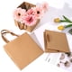 thumbnail image 3 of Xiao Hua Regalos, flores, bolsas de embalaje para cajas de regalo, bolsas de regalo de papel kraft de fondo ancho y cuadradas con forma de pastel de flores (marrón, 15 * 15 * 15 cm), 3 of 5
