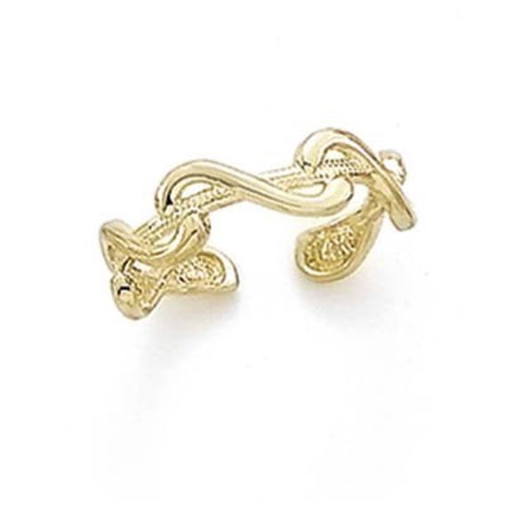 14k Yellow Gold Swirl Toe Ring - 1.3 Grams