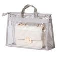 thumbnail image 2 of Visland Handbag Purse Storage Organizer Transparent Anti-dust Cover Bag with Handle, 2 of 8