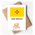 thumbnail image 1 of American State Flag Contours New Mexico Thank You Cards Envelopes Blank Note, 1 of 3