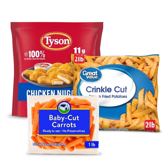 Chicken Nuggets, Fries and Carrots Family Dinner Bundle