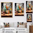 thumbnail image 4 of Designart "Playful Beer Bottles Design" Beer Wall Art Prints, 4 of 7