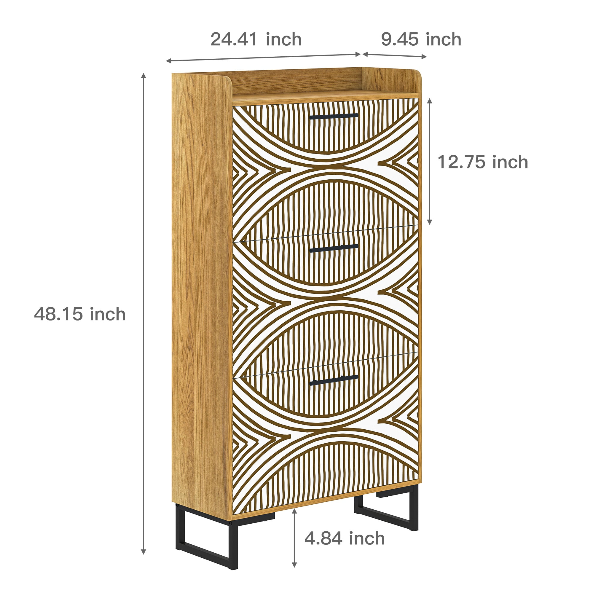 YYAo Entryway Shoe Cabinet, Shoes Storage Organizer Narrow Shoe Storage Rack with Flip Doors, Tipping Bucket Shoe Cabinet for Closet, Living Room, Brown YYAo Entryway Shoe Cabinet, Shoes Storage Organizer Narrow Shoe Storage Rack with Flip Doors, Tipping Bucket Shoe Cabinet for Closet, Living Room, Brown