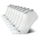 thumbnail image 1 of Calcetines Reebok Low Cut, paquete de 8, invisibles, talla 6-12.5, blancos, 1 of 7