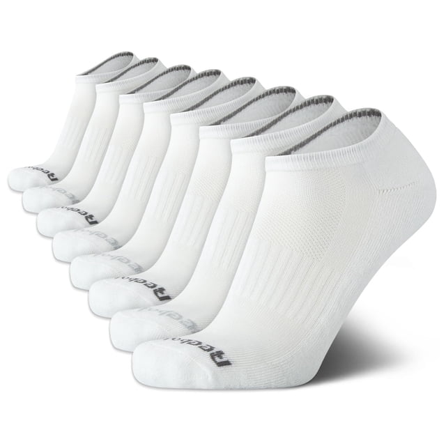 Calcetines Reebok Low Cut, paquete de 8, invisibles, talla 6-12.5, blancos