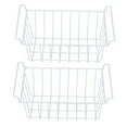 thumbnail image 1 of Freezer Basket, 2 Pack Stackable Household Deep Freezer Organizer Bin With Handles Wire Storage Basket Farmhouse Metal Wire Basket For Kitchen, Pantry, Cabinet,, 1 of 8