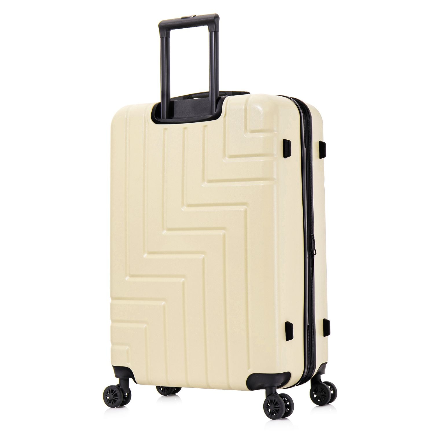 DUKAP ZAHAV 28" Hardside Lightweight Checked Luggage with Spinner Wheels, Handle and Trolley, Sand