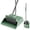 Dark Teal Green, variant on JOYMOOP White Broom and Dustpan Set, Upright Angle Design with Built-in Comb Teeth for Kitchen, Office, Pet Hair, Hard Floors