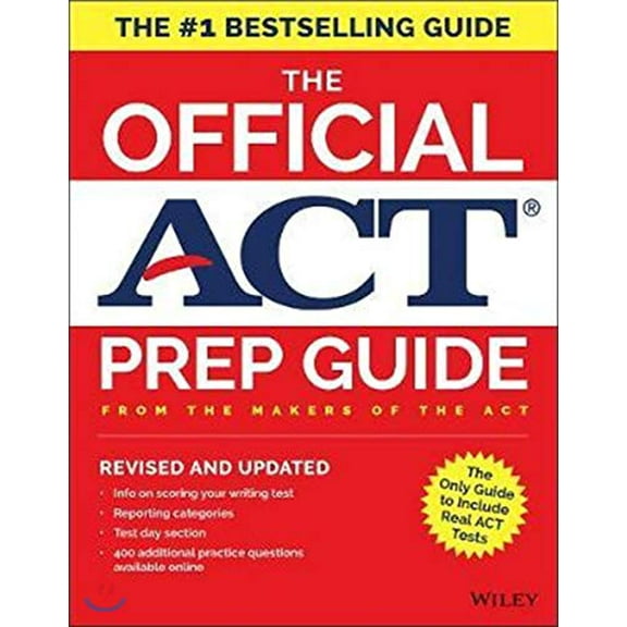 Pre-Owned The Official ACT Prep Guide, 2018: Official Practice Tests 400 Bonus Questions Online, 9781119386896, 1119386896, Paperback, 1 edition
