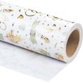 thumbnail image 3 of Wedding Wrapping Paper Roll - Mini Roll - 17 Inch x 16.5 Feet - Luxury and Elegance Wedding Theme with Gold Foil Wrapping Paper Perfect for Bridal Shower, Celebration, Party, 3 of 7