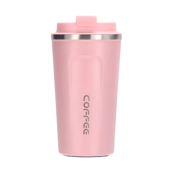 ACDANC Travel Coffee Mug Spill Proof Leakproof Insulated Coffee Mug with Screw Lid,Stainless Steel Vacuum Tumbler Reusable Thermal Coffee Cup to go for Hot and Cold Drinks - 510ml,Pink